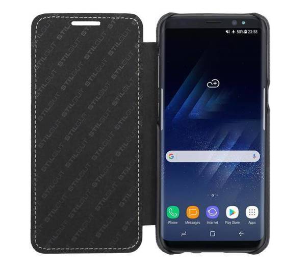 STILGUT Book Type Etui do Samsung Galaxy S8 Plus - BLACK