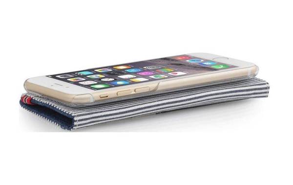 STILGUT WALLET Etui do Apple iPhone 6+/6S Plus - DENIM