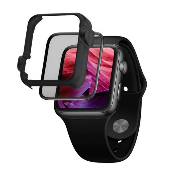 SZKŁO HARTOWANE DO APPLE WATCH 40MM Z APLIKATOREM FIXED 3D FULL-COVER