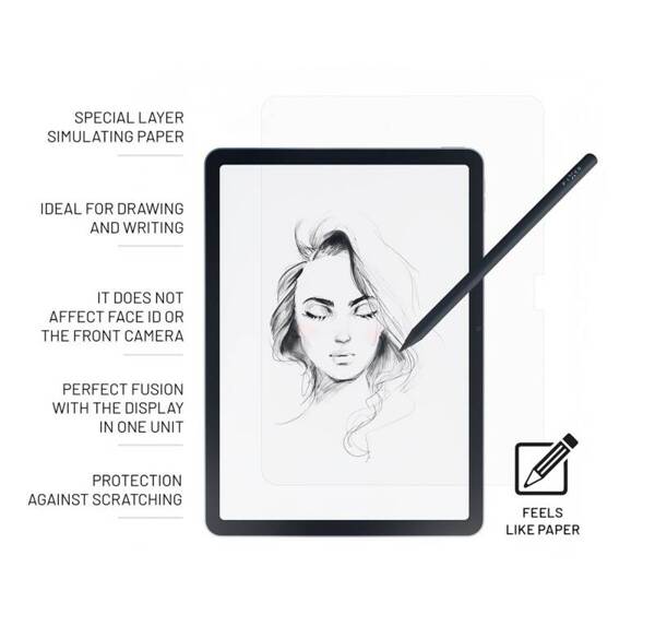 SZKŁO HARTOWANE DO IPAD PRO 13" (2024), FIXED PAPERGLASS