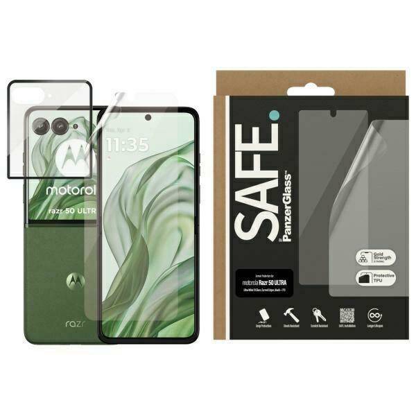 SZKŁO HARTOWANE DO MOTOROLA RAZR 50 SAFE BY PANZERGLASS SCREEN PROTECTION