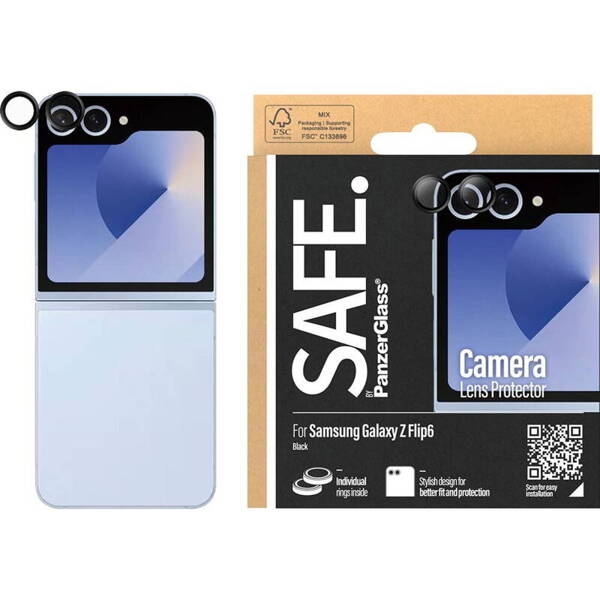 SZKŁO HARTOWANE DO SAMSUNG GALAXY Z FLIP 6 NA APARAT SAFE PANZERGLASS CAMERA