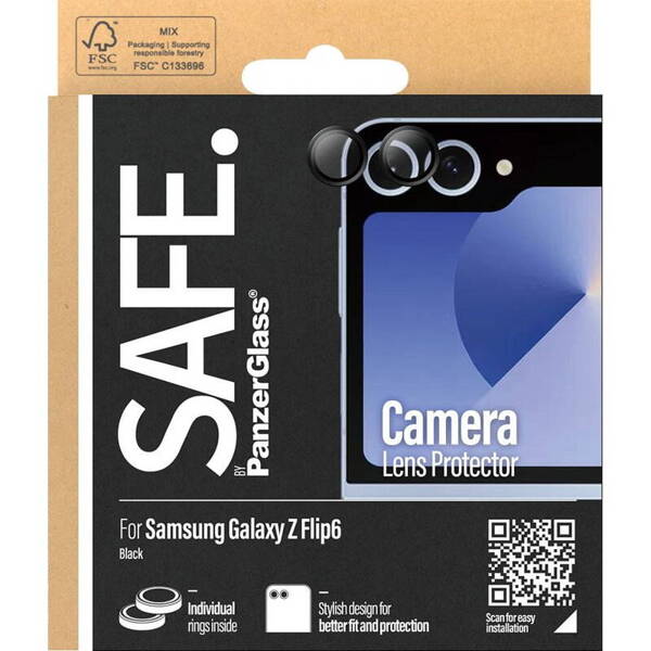 SZKŁO HARTOWANE DO SAMSUNG GALAXY Z FLIP 6 NA APARAT SAFE PANZERGLASS CAMERA