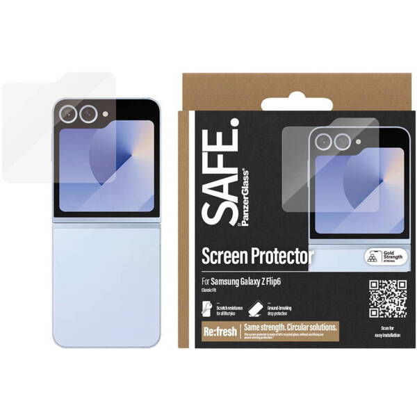 SZKŁO HARTOWANE DO SAMSUNG GALAXY Z FLIP 6 SAFE BY PANZERGLASS CLASSIC FIT