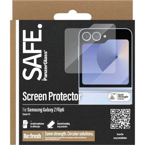 SZKŁO HARTOWANE DO SAMSUNG GALAXY Z FLIP 6 SAFE BY PANZERGLASS CLASSIC FIT