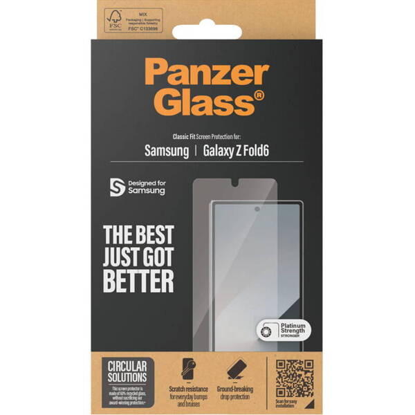 SZKŁO HARTOWANE DO SAMSUNG GALAXY Z FOLD 6 PANZERGLASS CLASSIC FIT