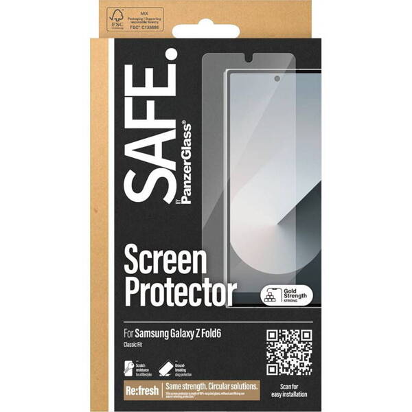 SZKŁO HARTOWANE DO SAMSUNG GALAXY Z FOLD 6 SAFE BY PANZERGLASS CLASSIC FIT