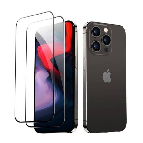 SZKŁO HARTOWANE ESR TEMPERED GLASS 2-PACK IPHONE 15 PRO MAX BLACK