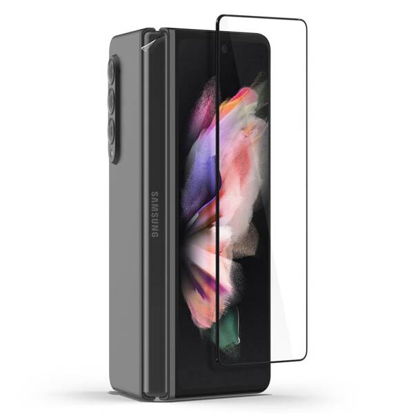 SZKŁO HARTOWANE GALAXY Z FOLD 3 SPIGEN TR FULL GLUE + FOLIE