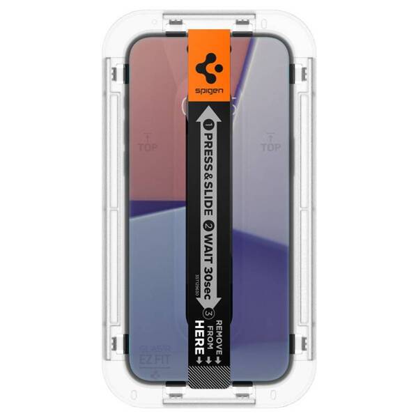 SZKŁO HARTOWANE SPIGEN GLAS.TR ”EZ FIT” 2-PACK IPHONE 15 PRO PRIVACY