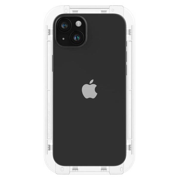 SZKŁO HARTOWANE SPIGEN GLAS.TR ”EZ FIT” FC 2-PACK IPHONE 15 PLUS BLACK