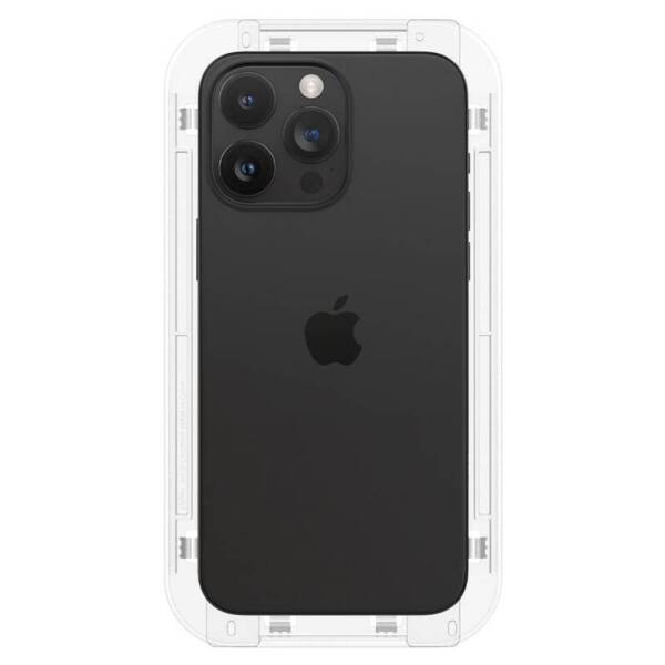 SZKŁO HARTOWANE SPIGEN GLAS.TR ”EZ FIT” FC 2-PACK IPHONE 15 PRO BLACK