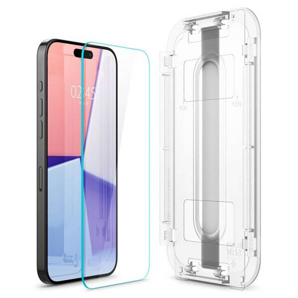 SZKŁO HARTOWANE SPIGEN GLAS.TR ”EZ FIT” IPHONE 15 PRO MAX CLEAR