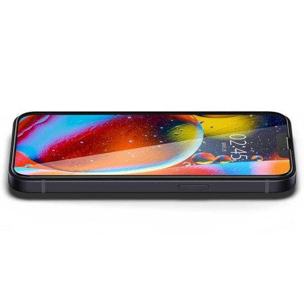 SZKŁO HARTOWANE SPIGEN GLASS FC IPHONE 13 PRO MAX / 14 PLUS / 15 PLUS BLACK