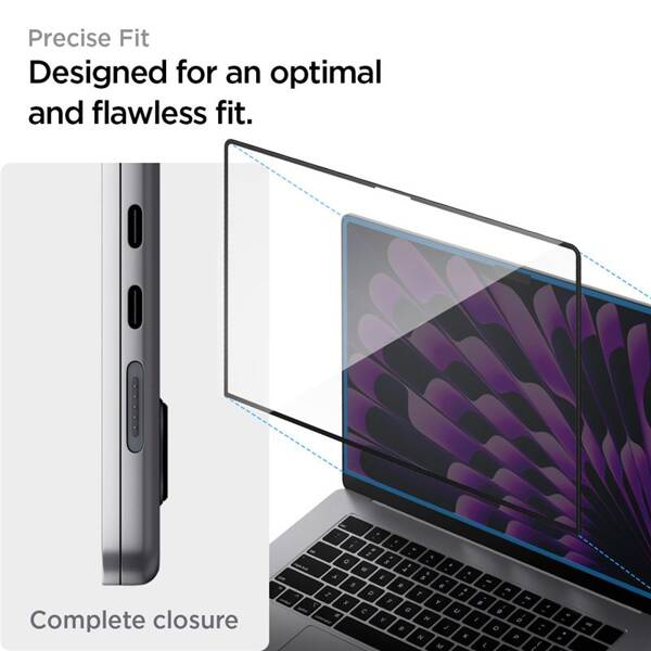 SZKŁO HARTOWANE SPIGEN SLIM do MACBOOK AIR 15' 2023 1SZT GLASS 9H