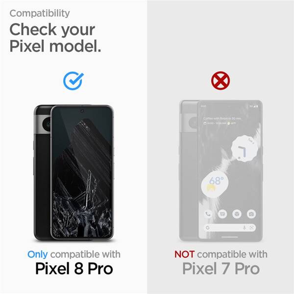 SZKŁO HARTOWANE do GOOGLE PIXEL 8 PRO SPIGEN GLASS 2 SZT.