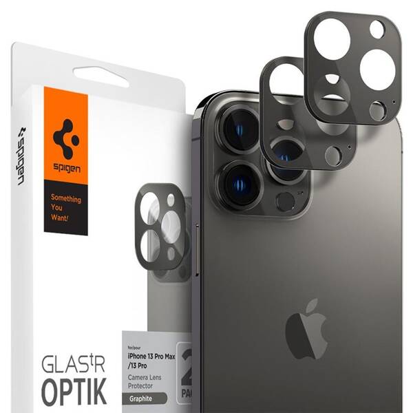 SZKŁO NA APARAT do IPHONE 13 PRO / PRO MAX SPIGEN OPTIC 2 SZT