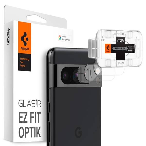 SZKŁO NA OBIEKTYW APARATU GOOGLE PIXEL 8 PRO SPIGEN GLASS TR EZ FIT 2 SZT.