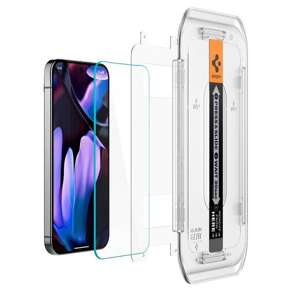 SZKŁO OCHRONNE DO GOOGLE PIXEL 9 PRO / PIXEL 9 SPIGEN GLASS TR EZ FIT 2 SZT.