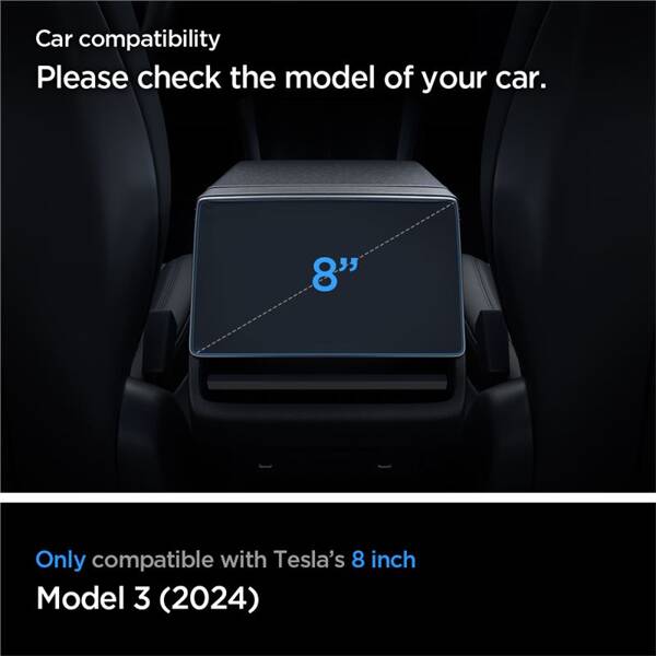 SZKŁO OCHRONNE NA EKRAN DO TESLA MODEL 3 2024 SPIGEN TESLA TR SLIM