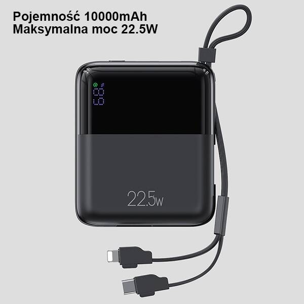 SZYBKI POWERBANK USAMS 10000mAh 22.5W BLACK