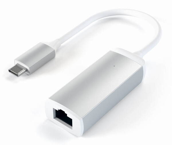 Satechi Aluminum Adapter | Adapter USB-C do Ethernet RJ45 - SILVER