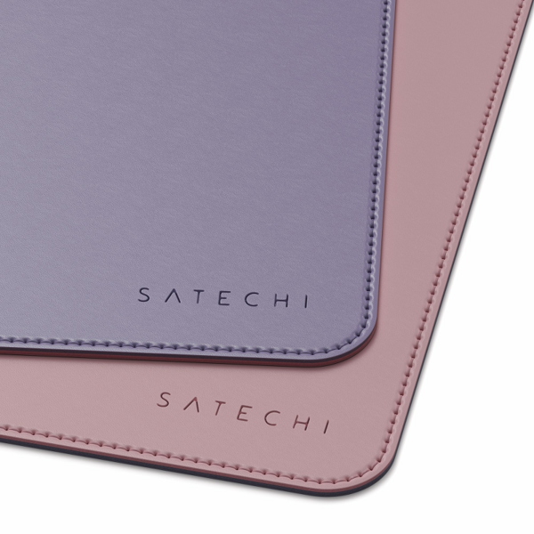 Satechi Dual Eco Leather Desk | Podkładka na Biurko - PINK/PURPLE