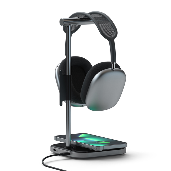 Satechi Headphone Stand 2in1 | Ładowarka Indukcyjna - SPACE GREY