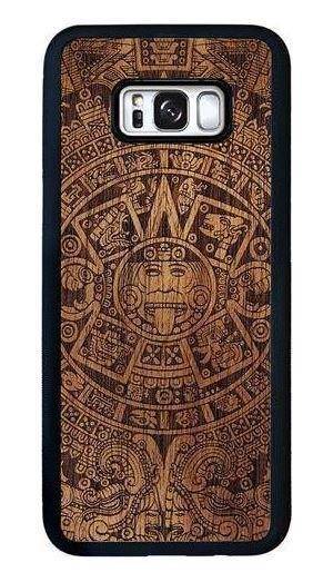 Smart Woods Aztec Calendar Dark - etui do Galaxy S8+