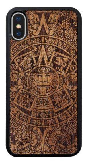 Smart Woods Aztec Calendar Dark - etui do iPhone XS Max