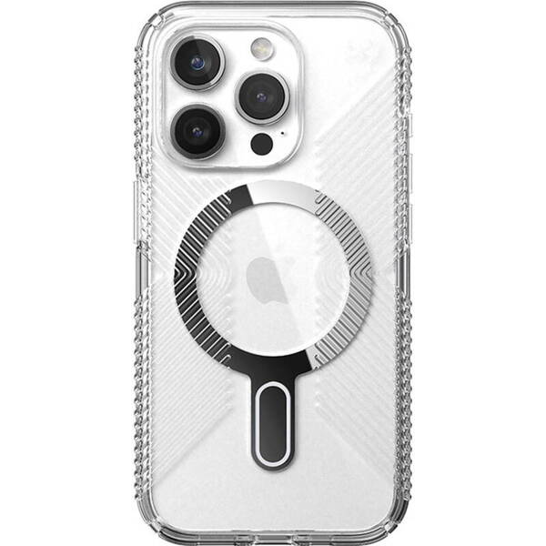 Speck Presidio Perfect-Clear Grip | Etui do iPhone 15 Pro - CLEAR