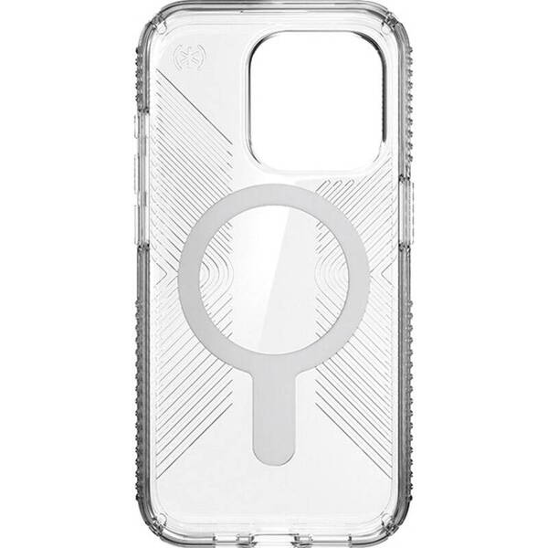 Speck Presidio Perfect-Clear Grip | Etui do iPhone 15 Pro - CLEAR