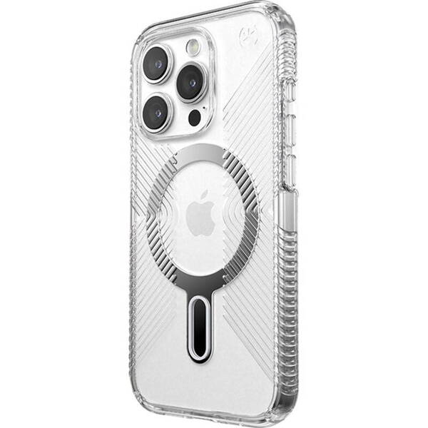 Speck Presidio Perfect-Clear Grip | Etui do iPhone 15 Pro - CLEAR