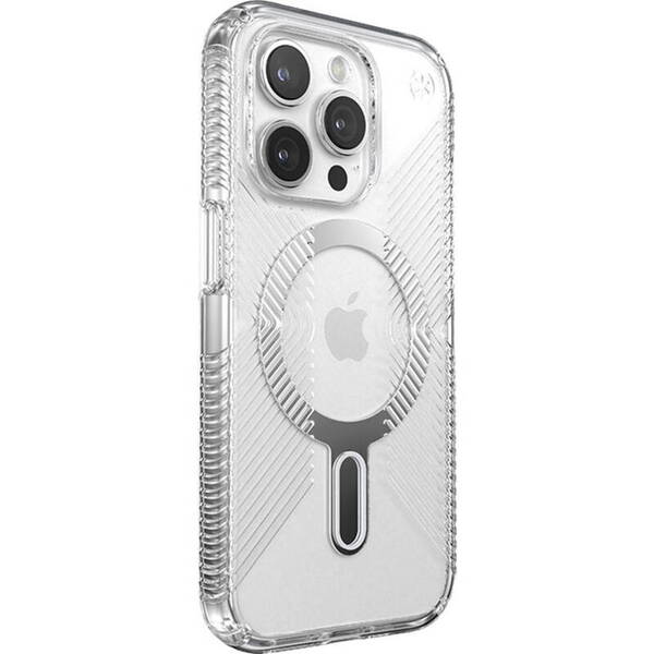 Speck Presidio Perfect-Clear Grip | Etui do iPhone 15 Pro - CLEAR