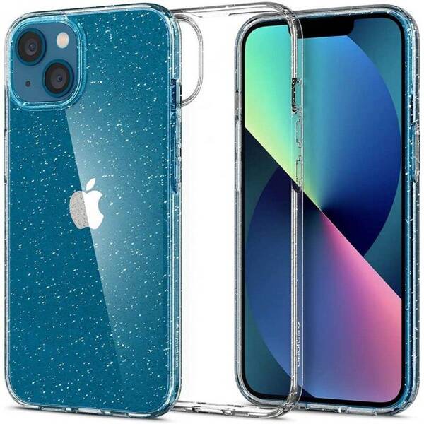 Spigen Crystal Glitter | Etui do iPhone 13 - CLEAR