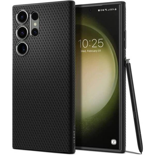 Spigen Liquid Air | Etui do Galaxy S23 Ultra - M. BLACK