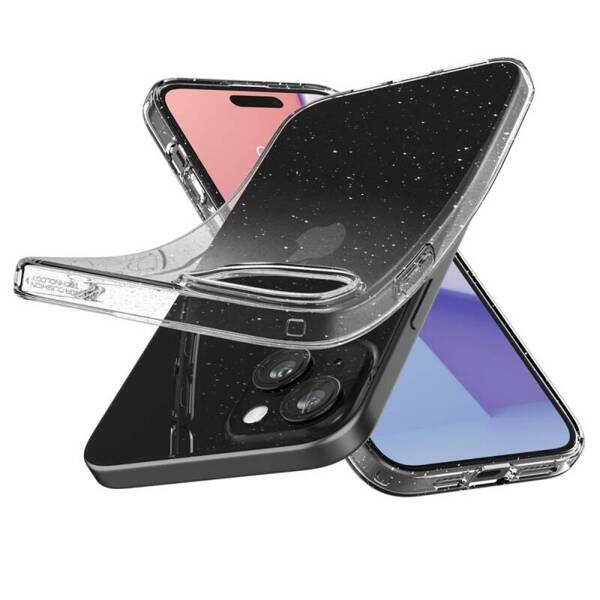 Spigen Liquid Crystal | Etui do iPhone 15 - GLITTER CRYSTAL