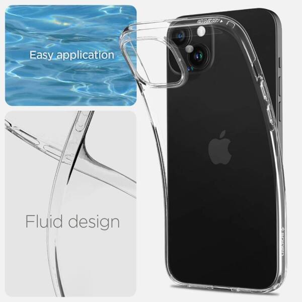 Spigen Liquid Crystal | Etui do iPhone 15 Plus - CRYSTAL CLEAR