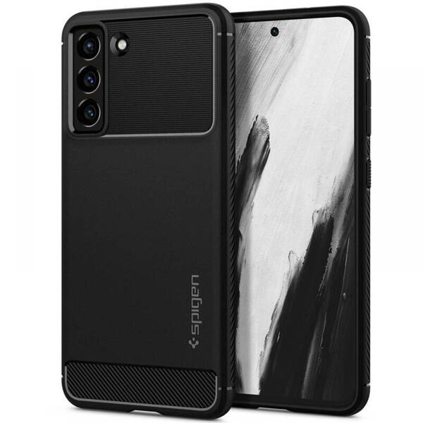 Spigen Rugged Armor | Etui do Galaxy S21 FE - M. BLACK