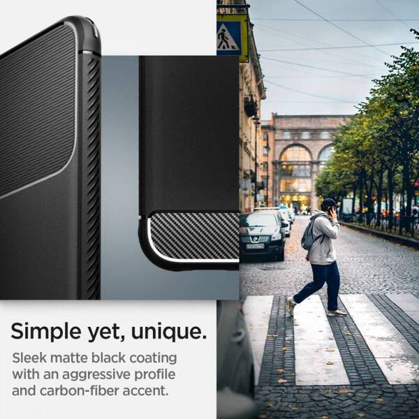 Spigen Rugged Armor | Etui do Galaxy S22 - M. BLACK