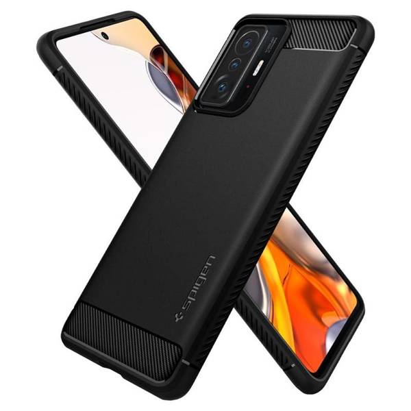 Spigen Rugged Armor | Etui do Xiaomi 11T/11T Pro - M. BLACK