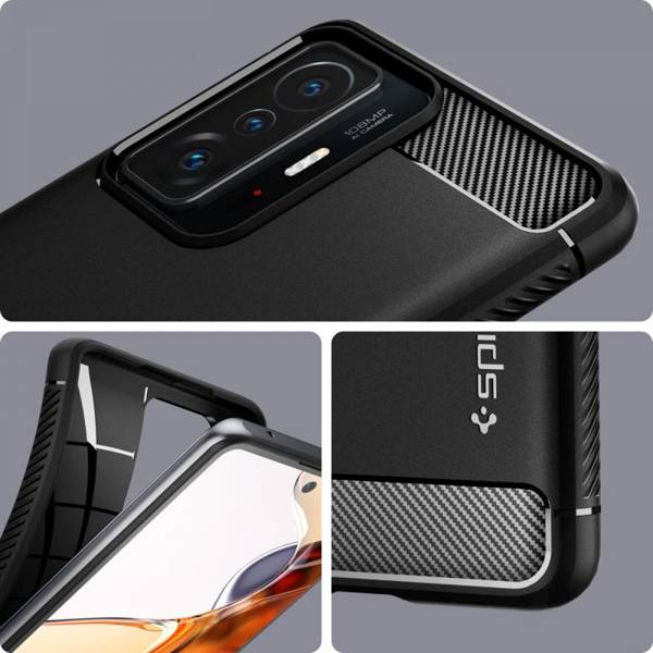 Spigen Rugged Armor | Etui do Xiaomi 11T/11T Pro - M. BLACK