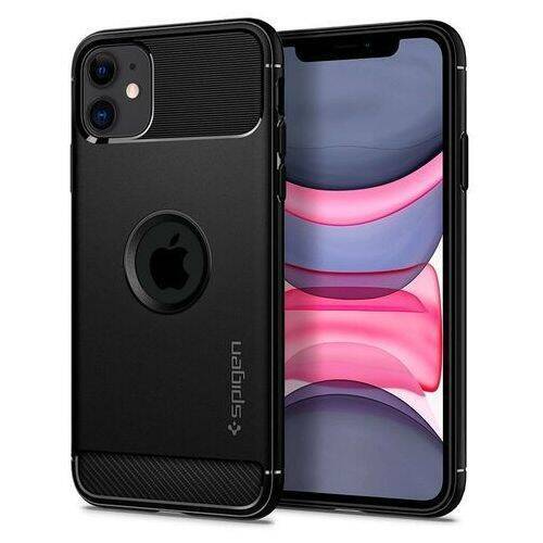 Spigen Rugged Armor | Etui do iPhone 11 - BLACK