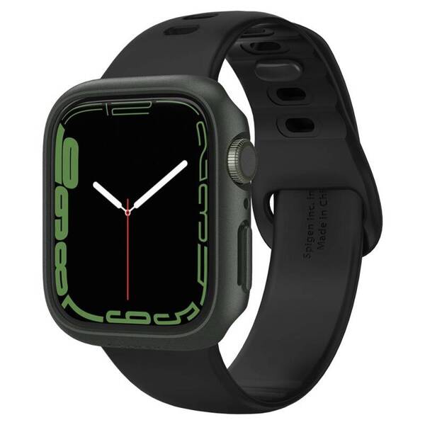 Spigen Thin Fit | Etui do Apple Watch 7/8/9 45mm - MILITARY GREEN