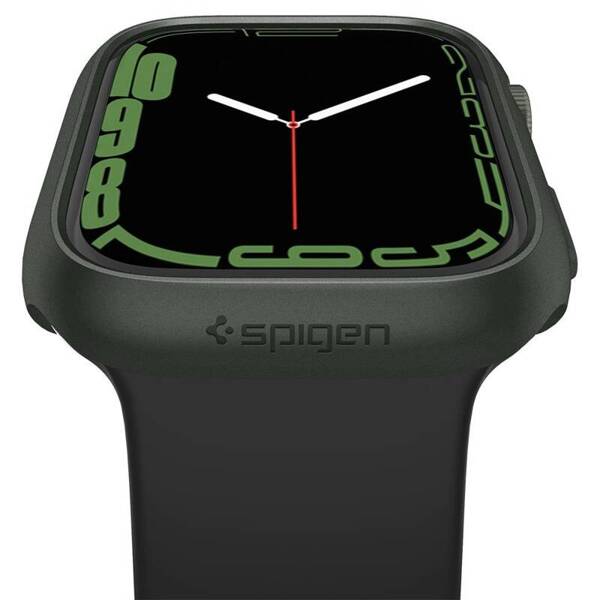 Spigen Thin Fit | Etui do Apple Watch 7/8/9 45mm - MILITARY GREEN