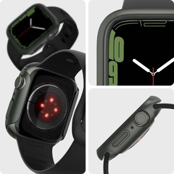 Spigen Thin Fit | Etui do Apple Watch 7/8/9 45mm - MILITARY GREEN