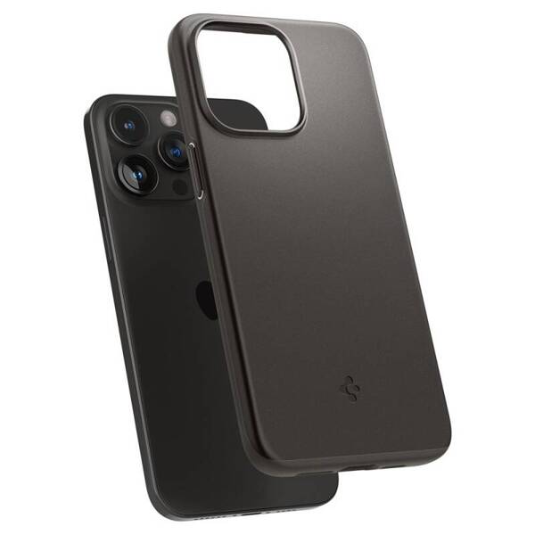 Spigen Thin Fit | Etui do iPhone 15 Pro Max - GUNMETAL