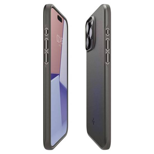 Spigen Thin Fit | Etui do iPhone 15 Pro Max - GUNMETAL