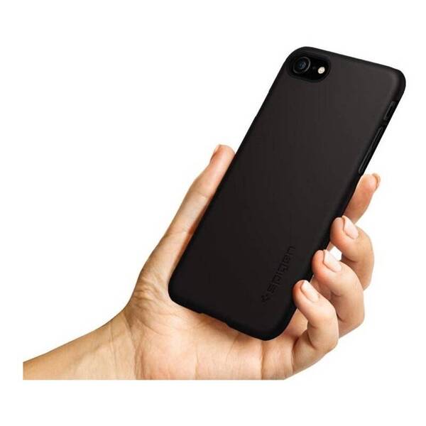 Spigen Thin Fit | Etui do iPhone SE2022/SE2020/8/7 - BLACK