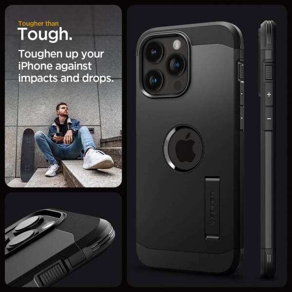 Spigen Tough Armor | Etui do iPhone 15 Pro Max - BLACK